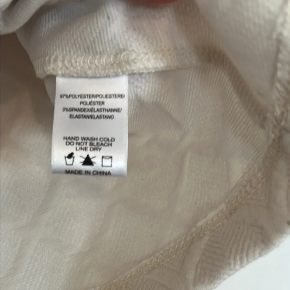 Anthropologie Sunday in Brooklyn Cream Button-Shoulder Quilted Top - Picture 5 of 6